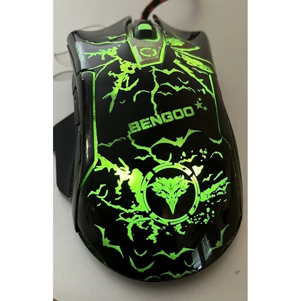 Bengoo Gaming Mouse Wired Advanced Game Chip Multicolor Light Ergonomic Design